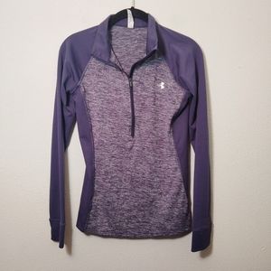 Under Armour Blue Heathered Quarter Zip Pullover